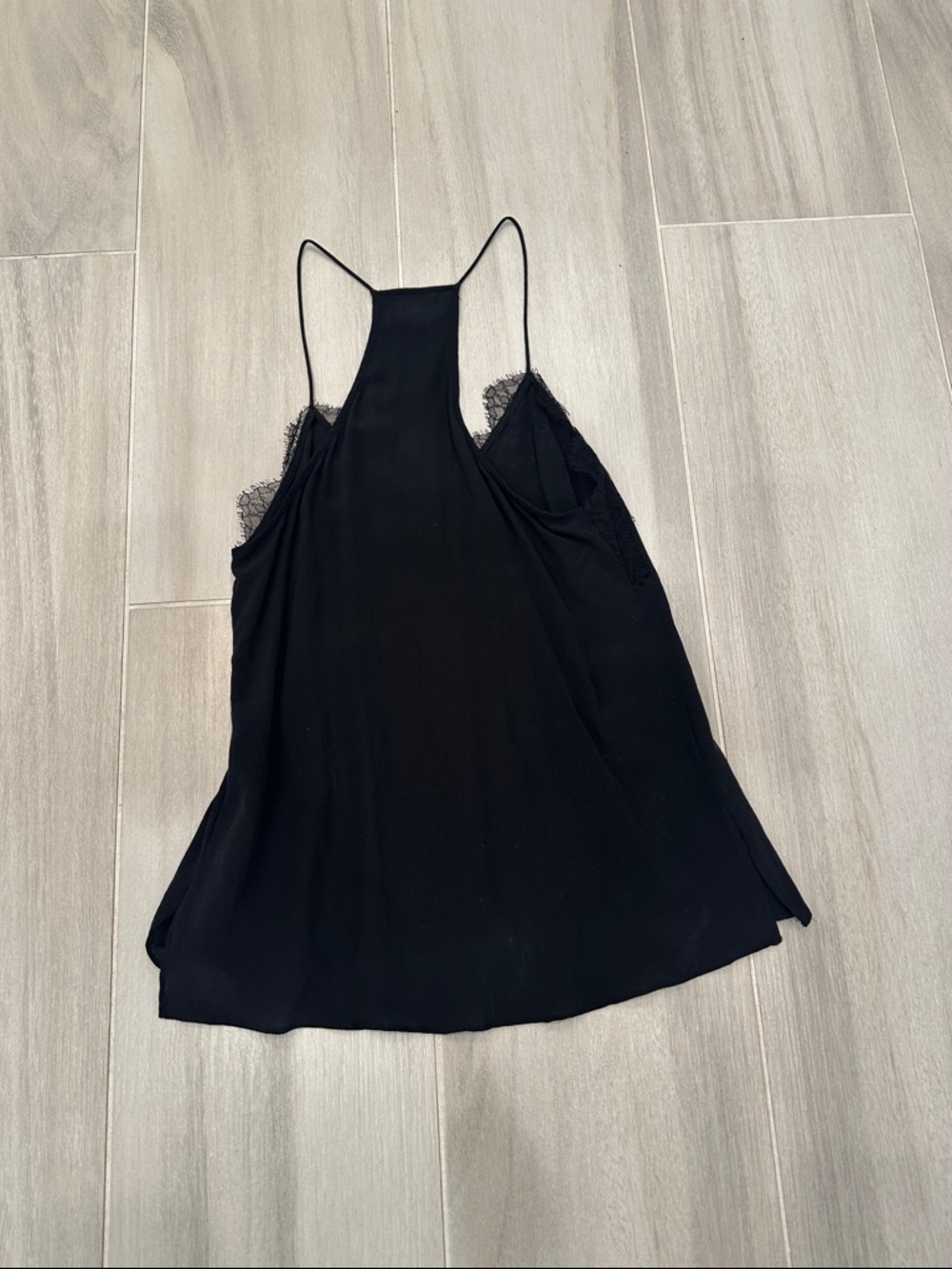 CAMI NYC Black Lace-Trim Racerback Cami Tank Top - Picture 5 of 7